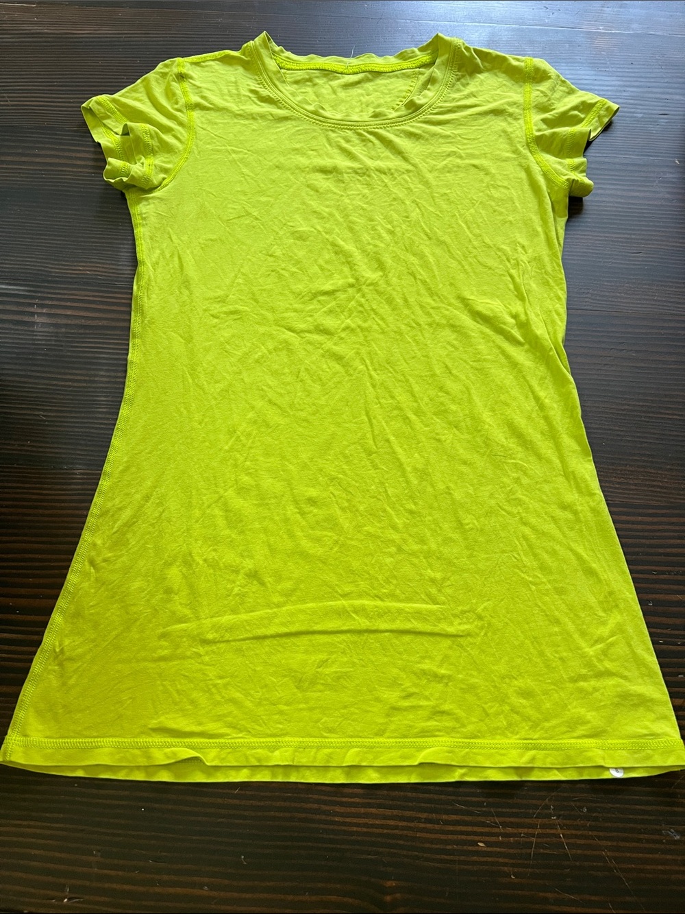 Women’s Neon Lime Short Sleeve Crew Tee